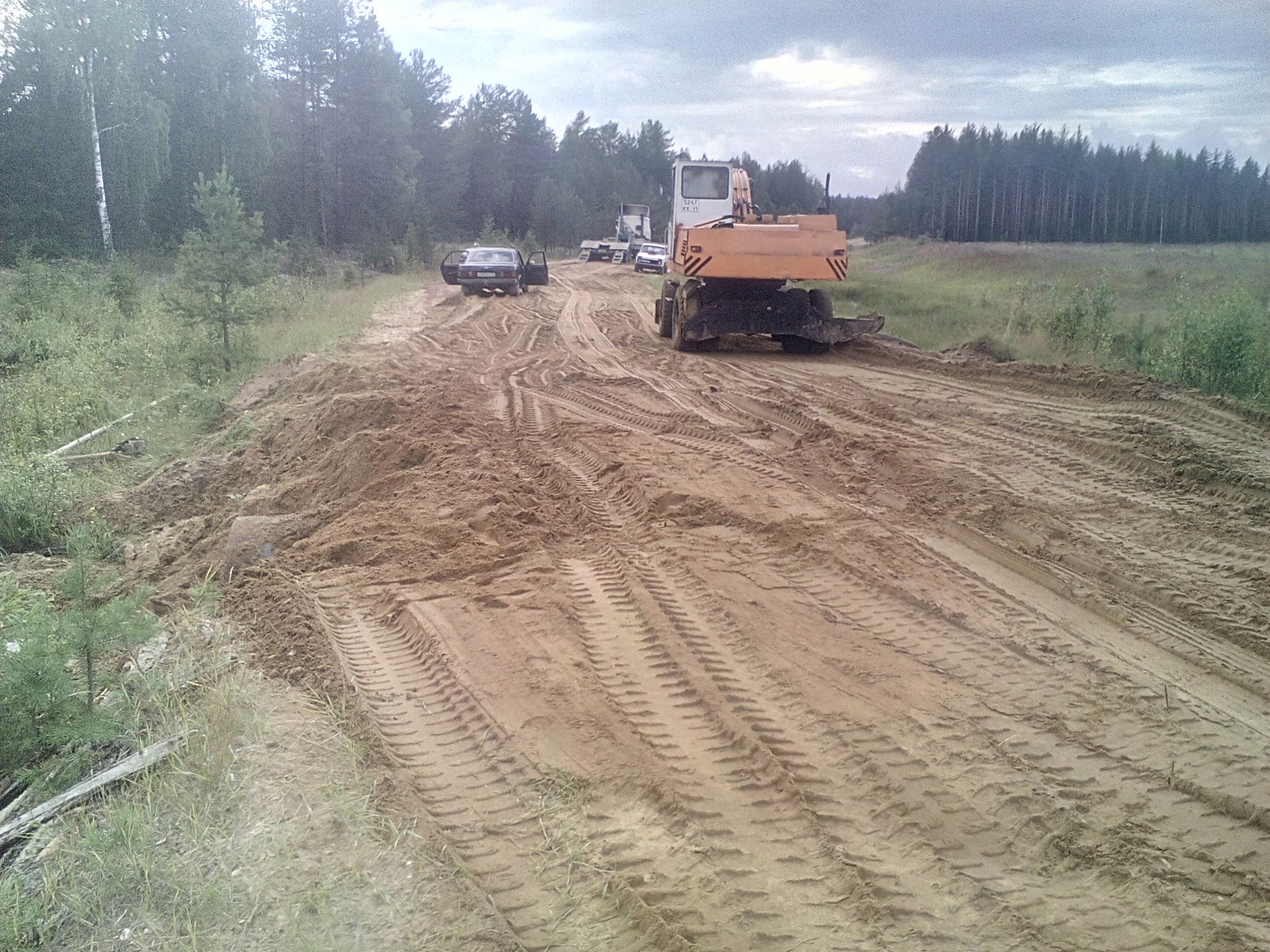 Прокладка водопропускной трубы