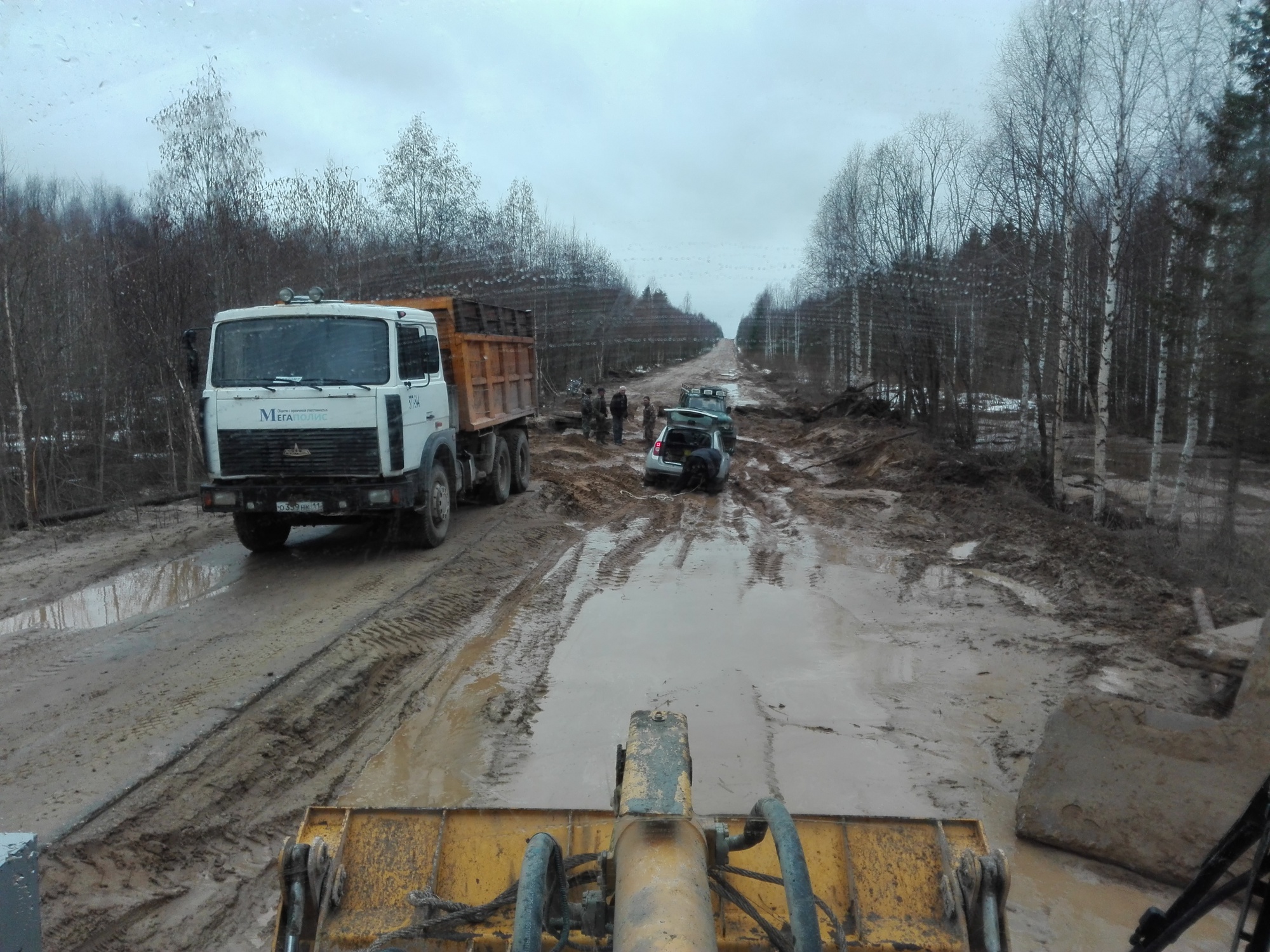 Аварийный ремонт автомобильной дороги